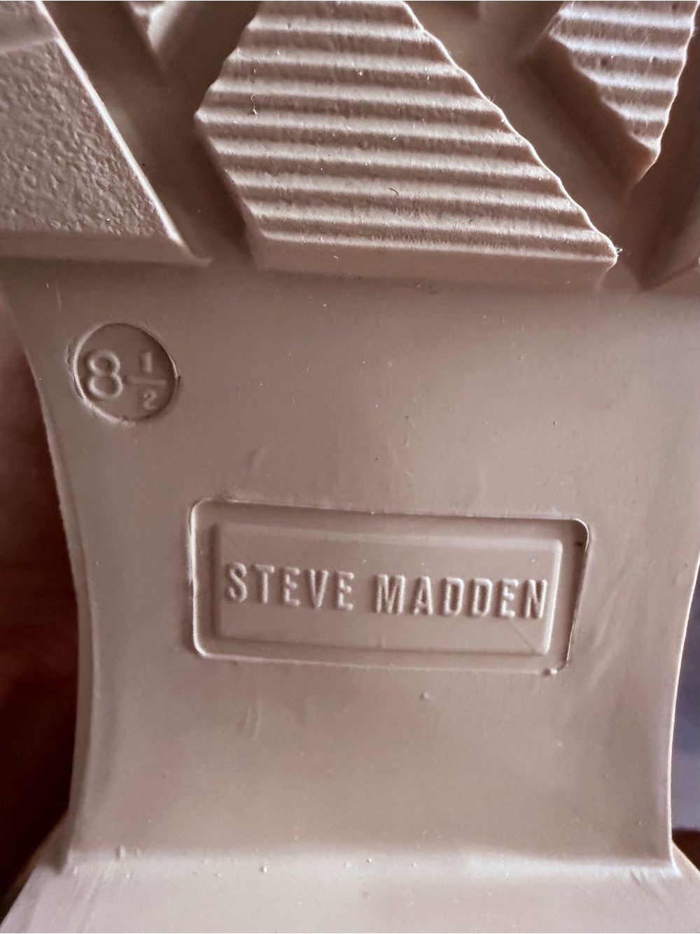 Steve Madden Tan Chunky Chelsea Ankle Boots - Picture 5 of 5